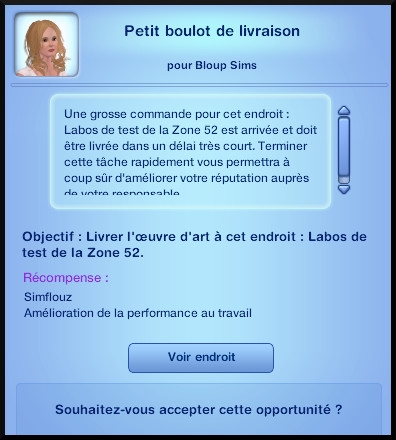 9  sims 3 universite carriere agent sportif concepteur jeux video expert art prendre un petit boulot opportunite livrer colis