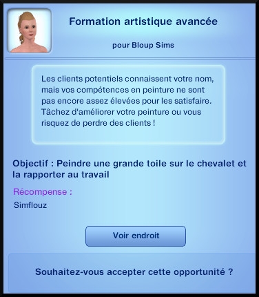 12  sims 3 universite carriere agent sportif concepteur jeux video expert art opportunite formation artistique avancee grande toile