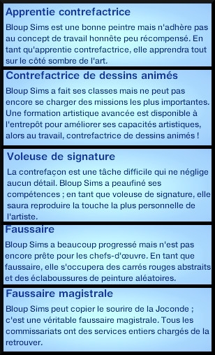 17  sims 3 universite carriere agent sportif concepteur jeux video expert art apprenti contrefacteur dessins animes voleur de signature faussaire magistral