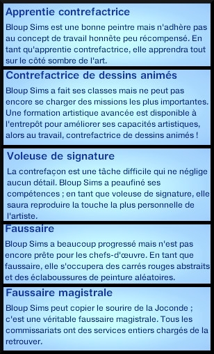 17  sims 3 universite carriere agent sportif concepteur jeux video expert art apprenti contrefacteur dessins animes voleur de signature faussaire magistral