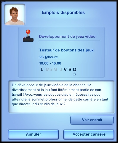 18  sims 3 universite carriere agent sportif concepteur jeux video expert art opportunite jeu video