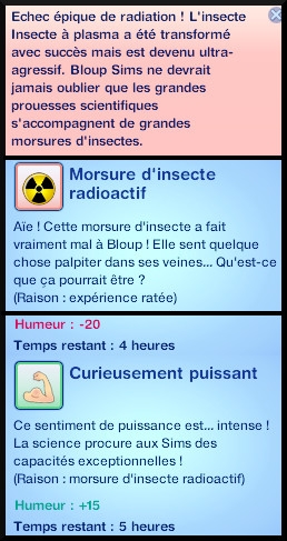 21 sims 3 universite competence science station recherche scientifique experience irradier insecte mord