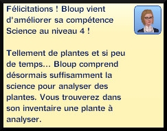 35 sims 3 universite competence science message niveau 5