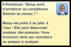 45 sims 3 universite competence science message niveau 7