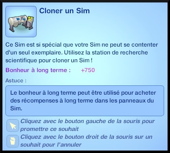 59 sims 3 universite competence science souhait cloner un sim