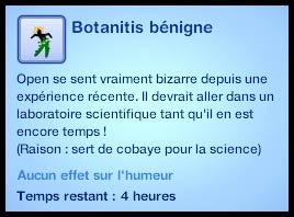 Sims 3 Université Végésims botanitis bénigne