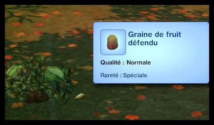 Sims 3 Université Végésims graine de fruit défendu