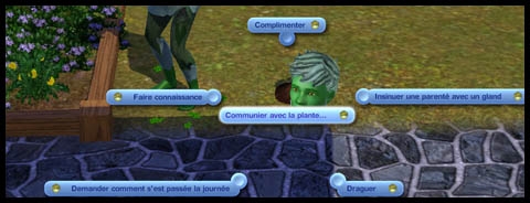 Sims 3 Université Végésims communiquer avec les plantes