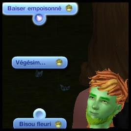 Sims 3 Université Végésims baiser empoisonné bisou fleuro