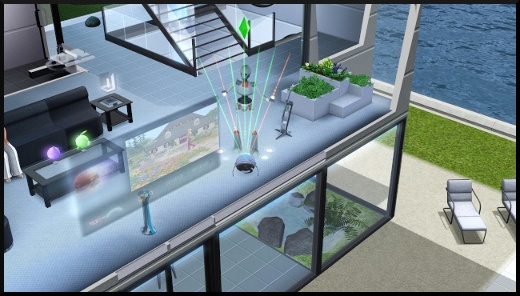 6 sims 3 fan day add on en route vers le futur nouveaux objets futuristes Rythmolaser