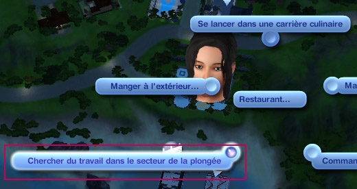 Sims 3 Île de rêve travail plongée