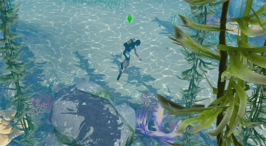 Sims 3 Île de rêve plongée