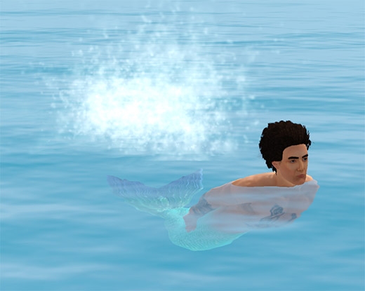 Sims 3 Île de rêve sirène homme