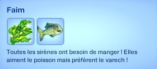 Sims 3 Île de rêve sirène faim manger