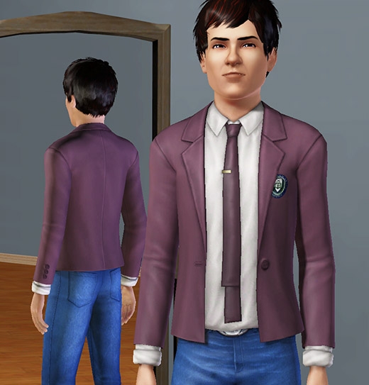 Sims 3 Université habits hommes