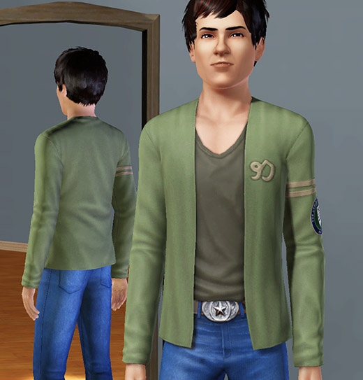 Sims 3 Université habits hommes