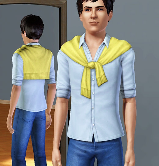 Sims 3 Université habits hommes