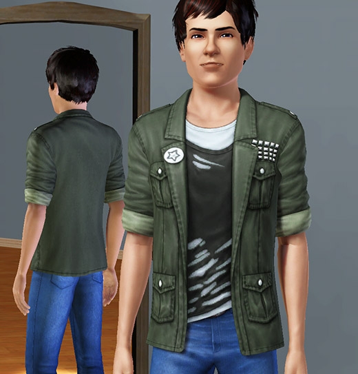 Sims 3 Université habits hommes