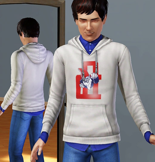 Sims 3 Université habits hommes