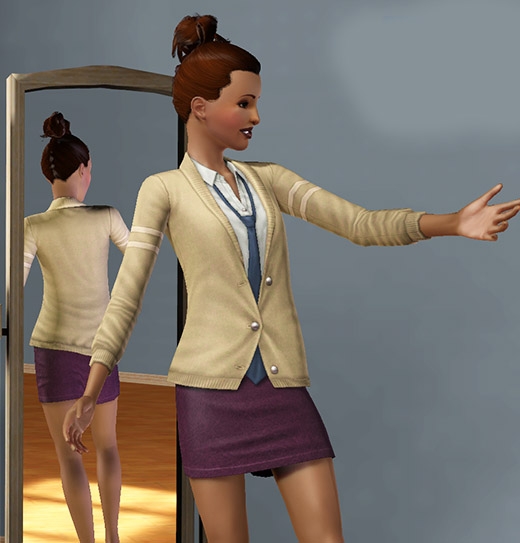 Sims 3 Université habits femmes