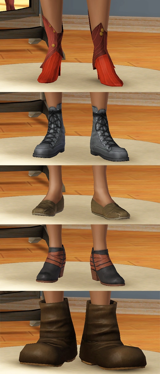 Sims 3 Université chaussures