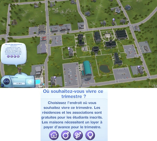 sims 3 fan day université nouveautés