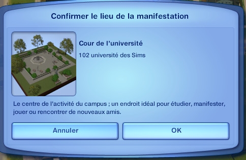 sims 3 fan day université nouveautés