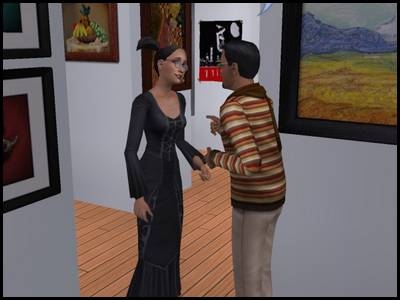 montsimpa sims 2 famille dourève darren rencontre sandra gothik art peinture tableau