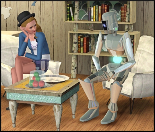 2 sims 3 en route vers le futur interview plumbot bloup et plumbot assis