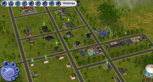 Montsimpa, le premier quartier des Sims 2