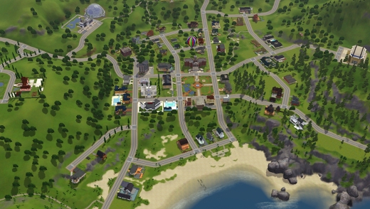 Sunset Valley, le premier quartier ouvert de la série Les Sims