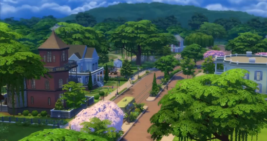 Willow Creek, premier quartier des Sims 4 ... ouvert mais à la fois avec des temps de chargements