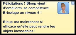 7 sims 3 competence bricolage message niveau 6