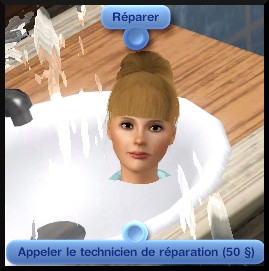 22 sims 3 competence bricolage interaction évier cassé