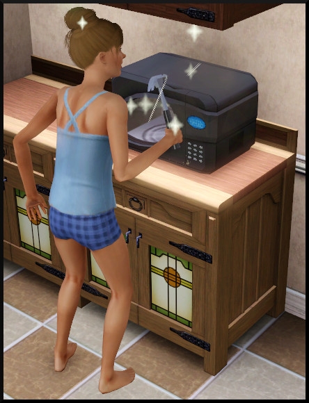 29 sims 3 competence bricolage four micro onde
