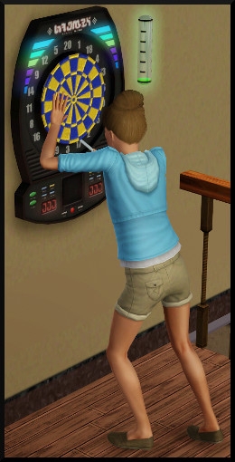44 sims 3 competence bricolage jeux flechettes