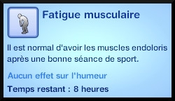 26 sims 3 competence atlhetisme moodlet fatigue musculaire