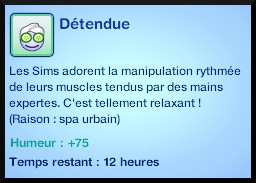 28 sims 3 competence atlhetisme moodlet détendu massage