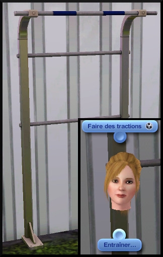 50 sims 3 competence atlhetisme interaction barre traction showtime