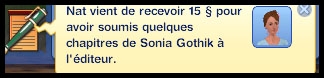 recevoir de l'argent pour avoir écrit un chapitre