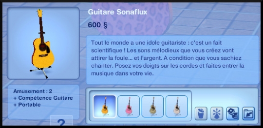 21 sims 3 competence guitare carriere musicale achat guitare