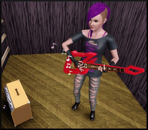 25 sims 3 competence guitare carriere musicale jouer guitare electrique