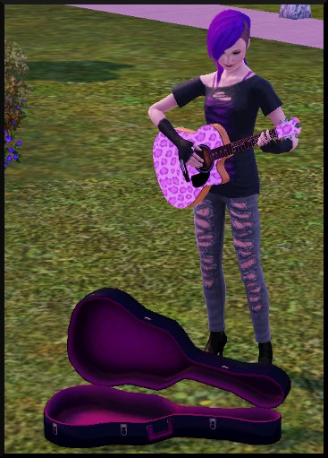 35 sims 3 competence guitare carriere musicale jouer guitare parc