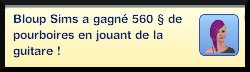 38 sims 3 competence guitare carriere musicale message gain pourboires