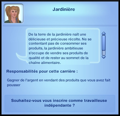 12 sims 3 competence jardinage carrière jardinier indépendant