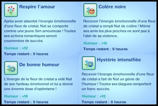en route vers le futur fleur de cristal moodlet des émotions