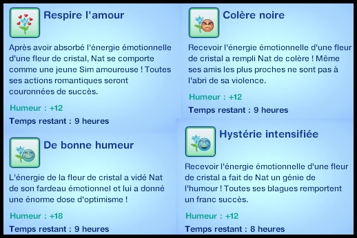 en route vers le futur fleur de cristal moodlet des émotions