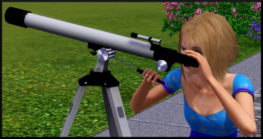 10 sims 3 competence logique regarder telescope