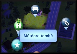 21 sims 3 competence logique telescope meteore tombee indication carte