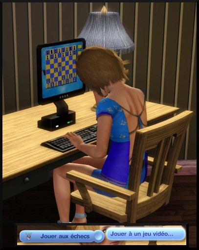 28 sims 3 competence logique jouer echec ordinateur